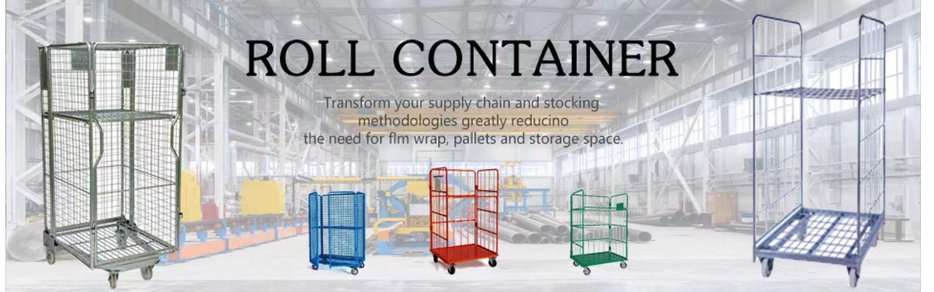 Rollo de recipiente, recipiente de alambre, paleta de jaula,Qingdao Rewell Logistics Equipment Co., Ltd